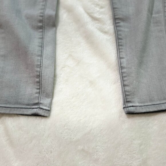 Women's WHBM "The Skinny" Grey Sailor Jeans with a side Zip and Faux Buttons - Picture 8 of 11